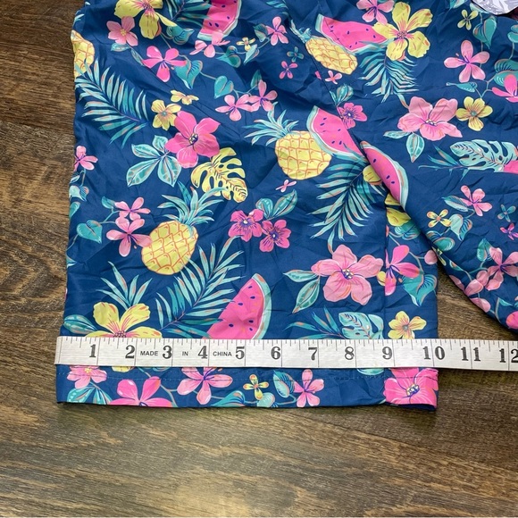 NEW Tommy Bahama Boys Swim Trunks Festive Vallarta Blue Size 14 XL XLarge Shorts - Picture 9 of 11